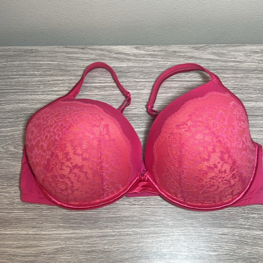 Olga Flirty Pink Lace Bra 40DDD 40F